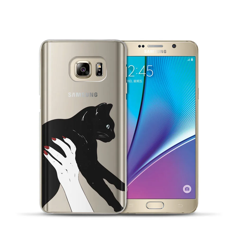 Модный чехол для телефона Samsung Galaxy J7 J5 J3 A3 A5 2015 2016 2017 S6 S7 Edge S8 S9Plus Coque Animal Cat Etiu Fundas Capas