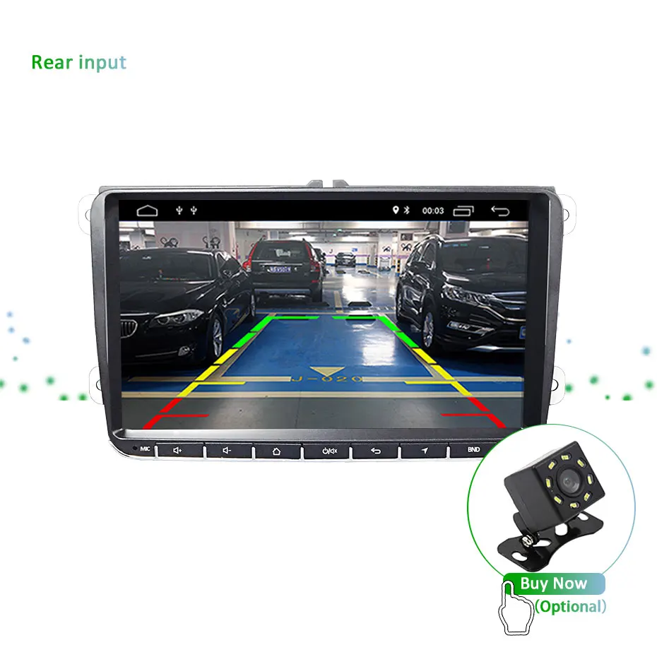 DSP ips " Android 10 автомобильный радиоприемник gps навигация для VW Skoda Octavia golf 5 6 touran passat B6 jetta polo tiguan RDS мультимедиа