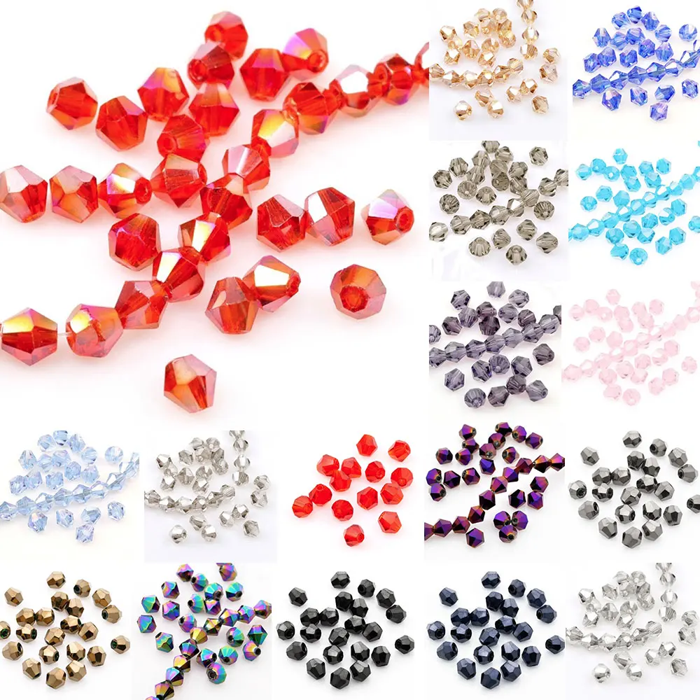 120 шт. бусины для браслета 18 цветов|jewellery making|bicone beadsbeads diy |