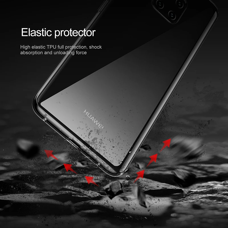 Простой защитный чехол Baseus для HUAWEI Mate 20 Pro высококачественный прозрачный