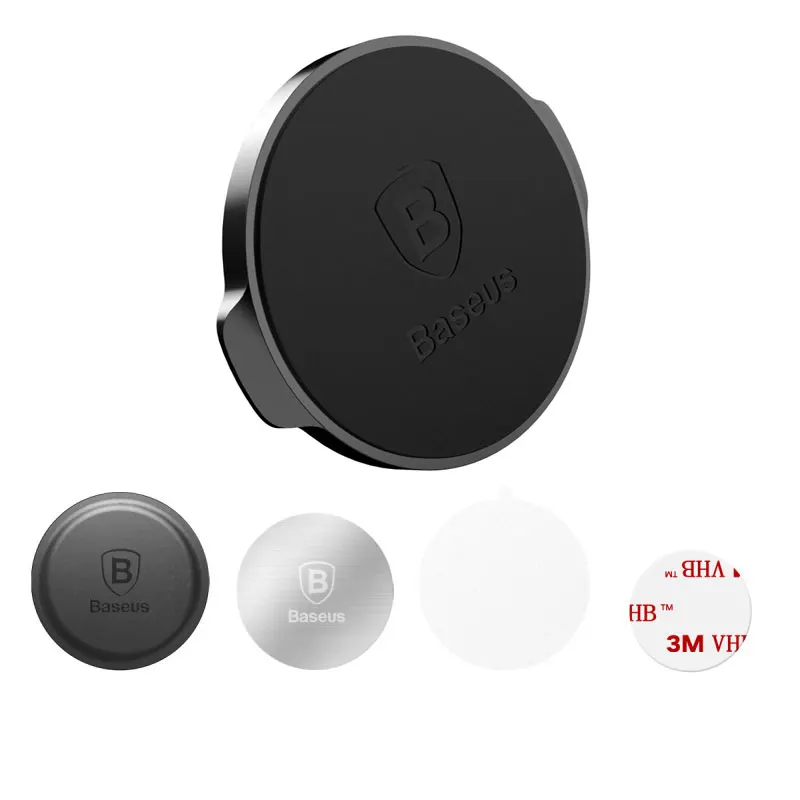 Flat Black Baseus Магнитная автомобильная подставка для телефона универсальный магнитный держатель в машину для iPhone 11 Pro Max X samsung S9 поддержка мобильного телефона - Цвет: Flat Black