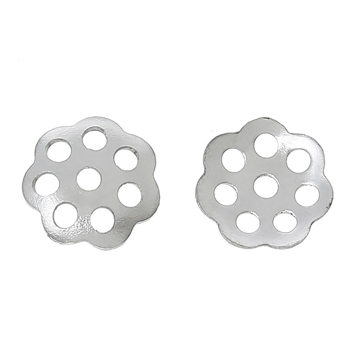 Бисер из нержавеющей стали 8 сезонов колпачки в виде цветов серебристого цвета