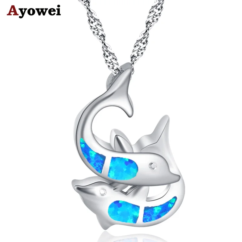 Ayowei специально разработанная подвеска в форме двух рыбок с серебряным покрытием