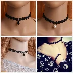 Новое поступление, Модный черный, бархатный, кожаный колье, колье с черным крестом, чокеры, ожерелья для женщин, ювелирные изделия
