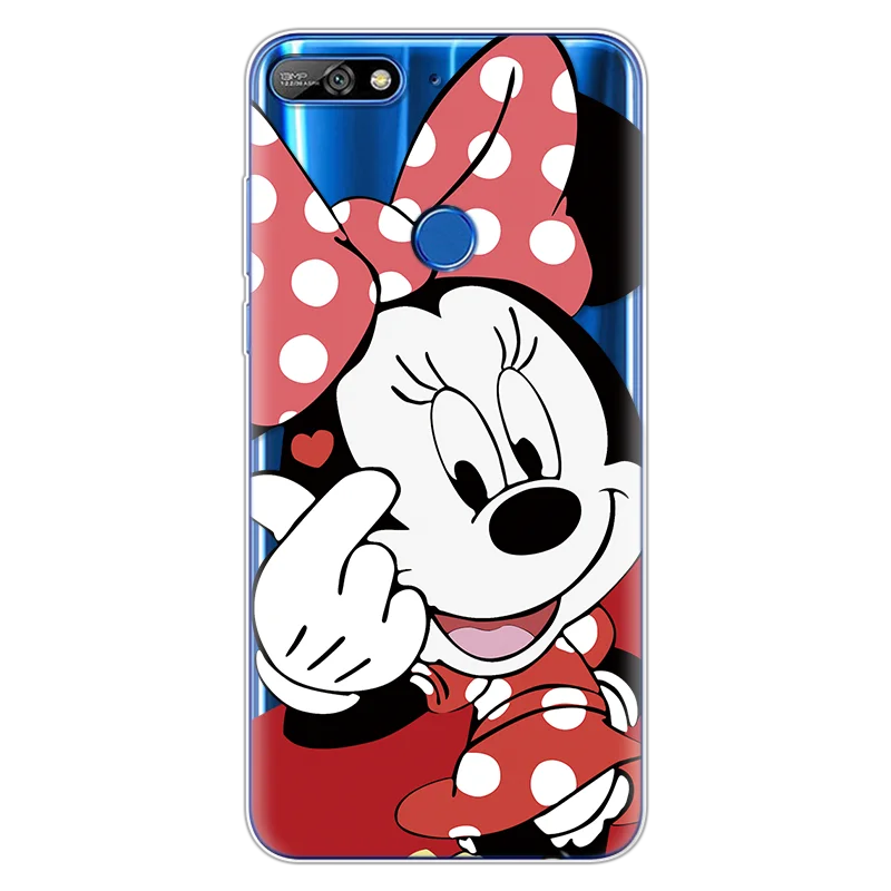 Силиконовый чехол для huawei Y7 Prime Funda, мультяшный подарок для пары, защита для huawei Y7 Prime, мягкий чехол, резиновый Модный чехол