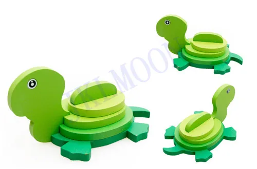 3D объемные головоломки Деревянные Животные головоломки игрушки для детей DIY Детские деревянные игрушки ручной работы