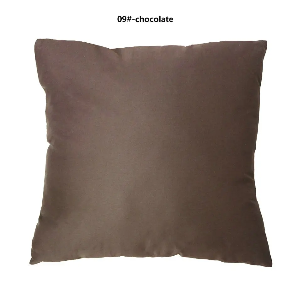 chocolate Наволочка для дивана из хлопка, 40x40/45x45/50x50/55x55/60x60/65x65/70x70 см, декоративная наволочка, чехол для подушки - Цвет: chocolate