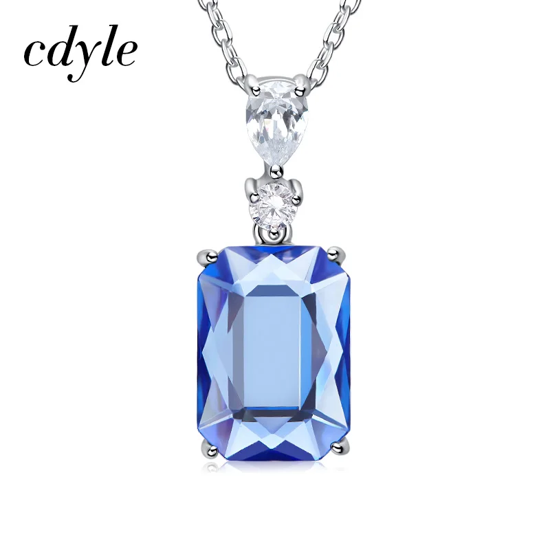 Cdyle 925 Серебряное ожерелье для вечеринки хорошее Ювелирное Украшение украшенное