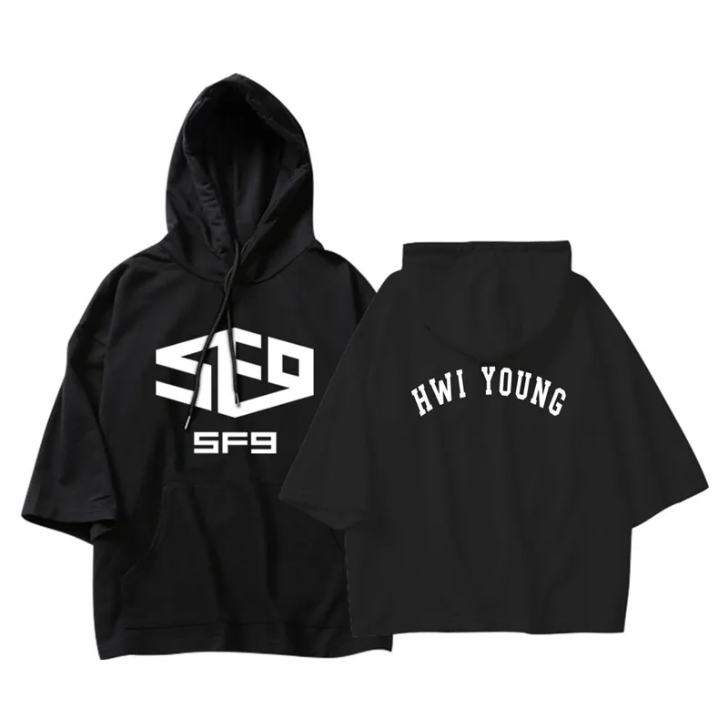 KPOP/Корейская мода SF9 CHANI DAWON TAEYANG ZUHO хлопковые тонкие толстовки с капюшоном