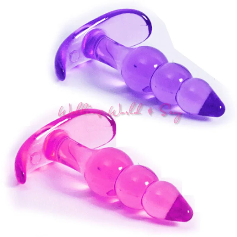 Unisex Soft Silicone Anal Beads Sex Toys Butt Plugs Jelly Plug Real Skin Feeling Massager Erotic Adult Products | Красота и здоровье