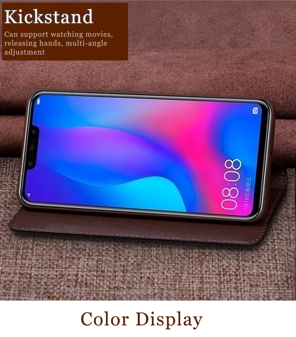 RYKKZ Чехол-книжка из натуральной кожи для huawei Nova 3, Магнитный чехол для huawei Nova 3i, чехол s, кожаный чехол для телефона, чехол s Fundas