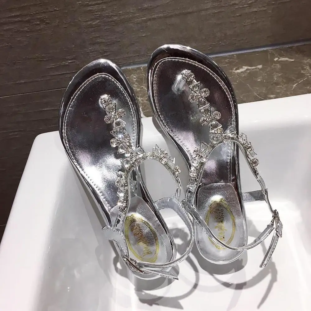 Женская обувь серебристого цвета Женские босоножки zapatos de mujer Летние с