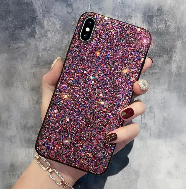 Chehol Dlya Huawei P Lite P Pro P30 Pro P40 Lite P Smart 19 Matovyj S Blestkami Mobilnye Telefony I Aksessuary Aliekspress