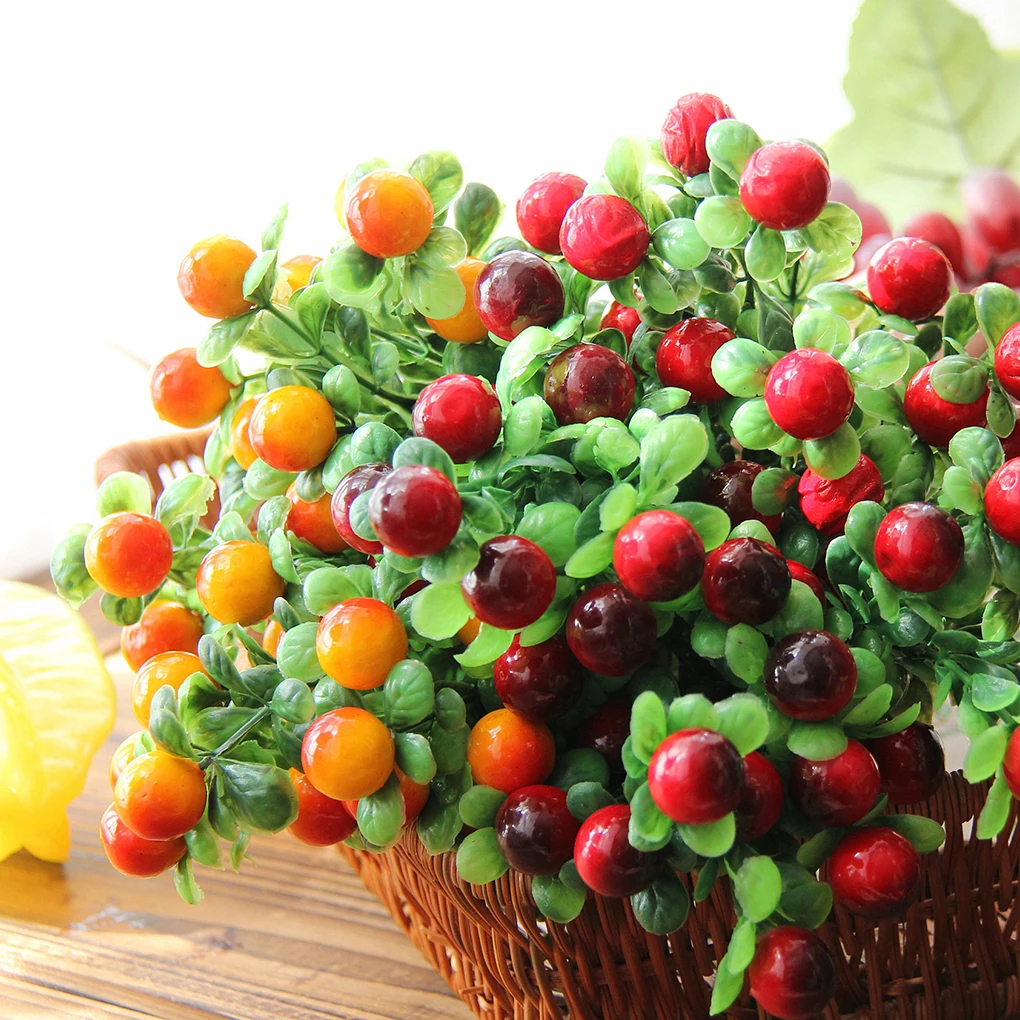 Осенний искусственный фрукт на удачу пластиковый плющ лист растение листва