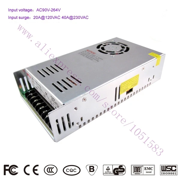 350W 12V 29A S-350-12 AC/DC импульсный источник Стандартный светодиодный/3d принтер Питание CE по ограничению на использование опасных материалов в производстве аутентификации