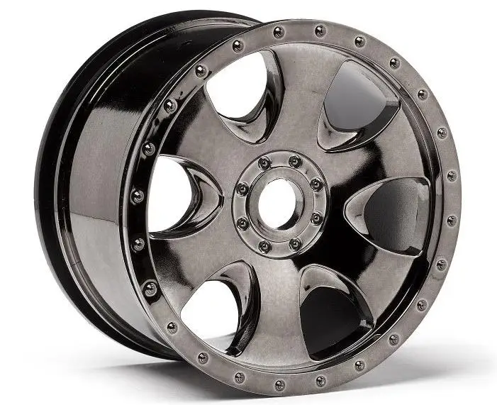 HPI Racing Warlock Wheel 83x55 мм черный хром Savage X / Flux (2) HPI105801 | Игрушки и хобби