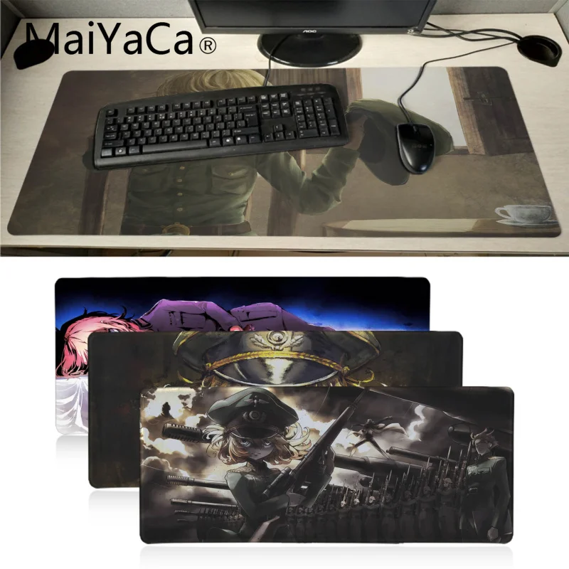 MaiYaCa аниме Youjo Senki Tanya Von deguречфф для девочек Коврик Для Мыши игровые коврики коврик