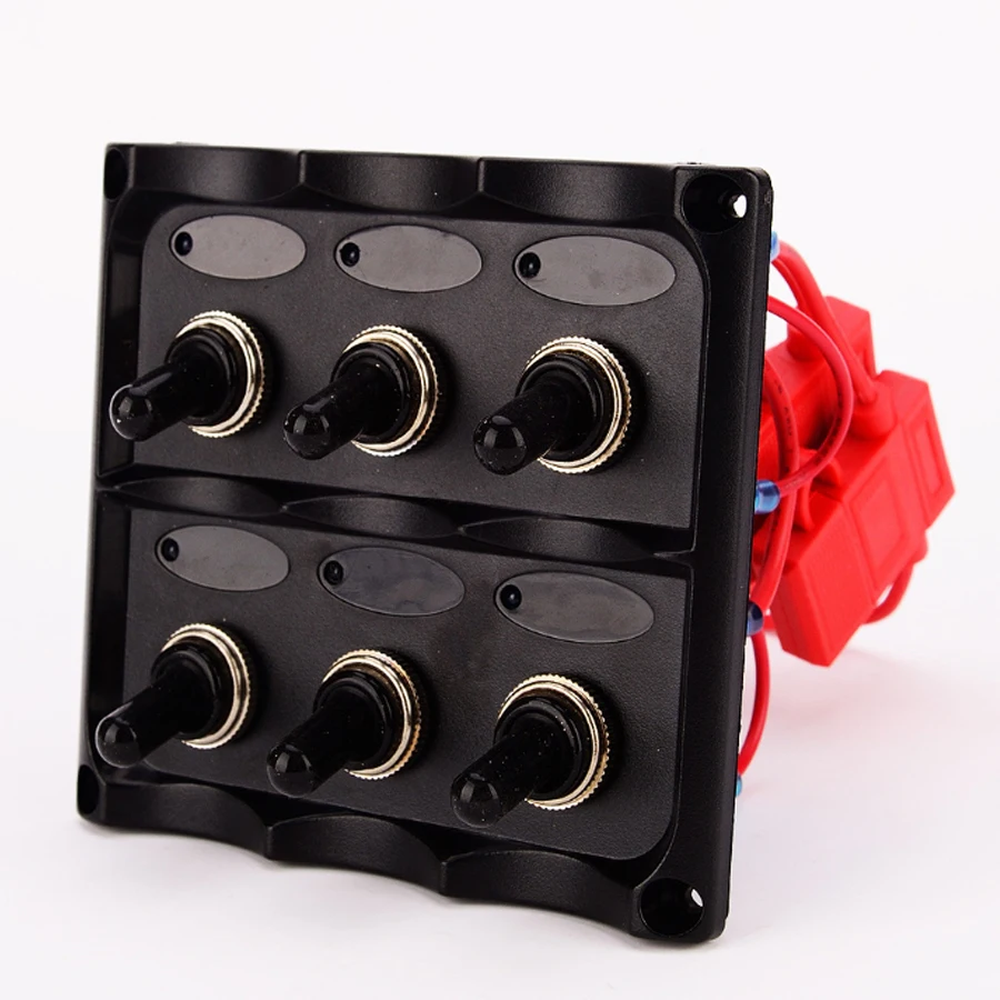 6Gang 12V 24V Marine Boat Toggle Switch Panel With Fuse 15A*3 Car Yacht RV Truck Cockpit Control Switches Accessories | Автомобили и