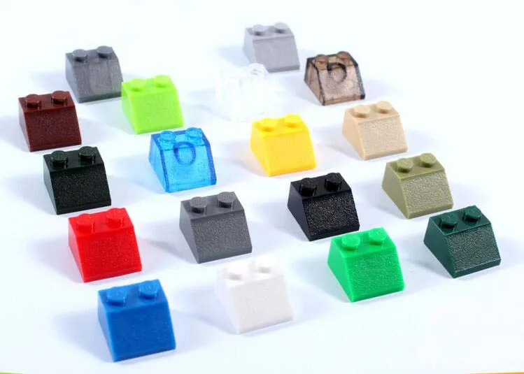 50 шт./лот части кирпича 2x2 45 наклон массовый DIY блока совместимы с другими брендами