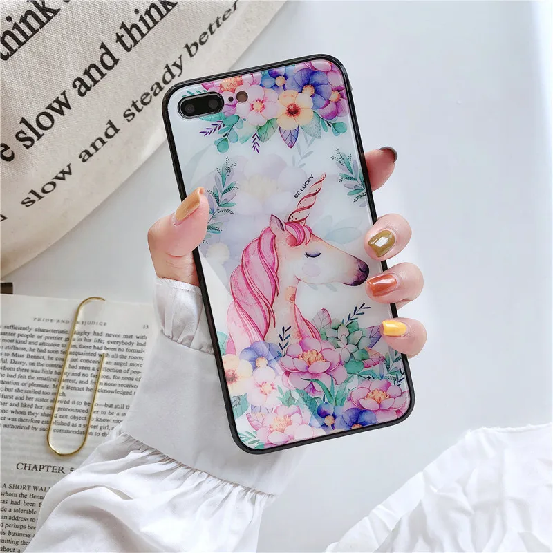 Цветной полный чехол с краями из закаленного стекла для телефона iphone x xs max xr