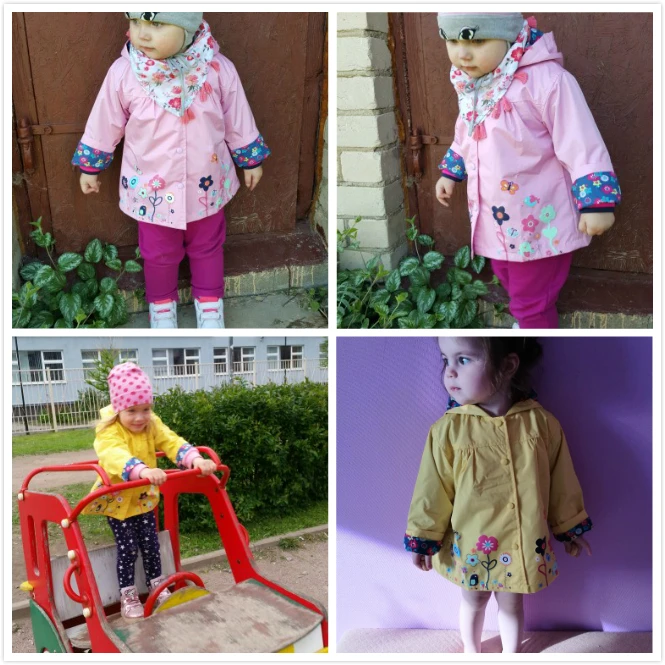 Детский пакет 2017 девушки весна осень прекрасный цветок защиты против ветра и