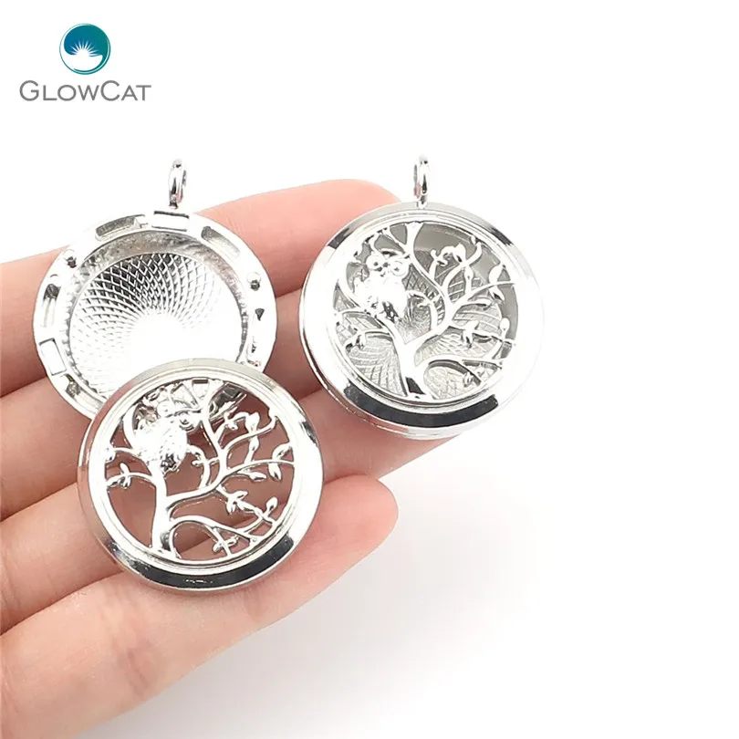 30mm Round Magnetic Living Memory Tree Owl Animal Locket for Charms Floating Pendants K1250 | Украшения и аксессуары