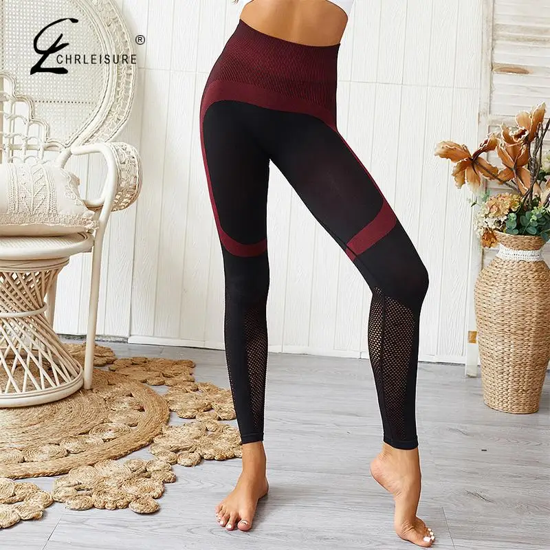 CHRLEISURE модные пуш-ап бесшовные леггинсы женские для фитнеса Femninia спортивные брюки