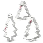 Набор для печенья KENIAO с рождественской елкой-3 штуки-зимний бисквит Фондант для выпечки хлеба-нержавеющая сталь