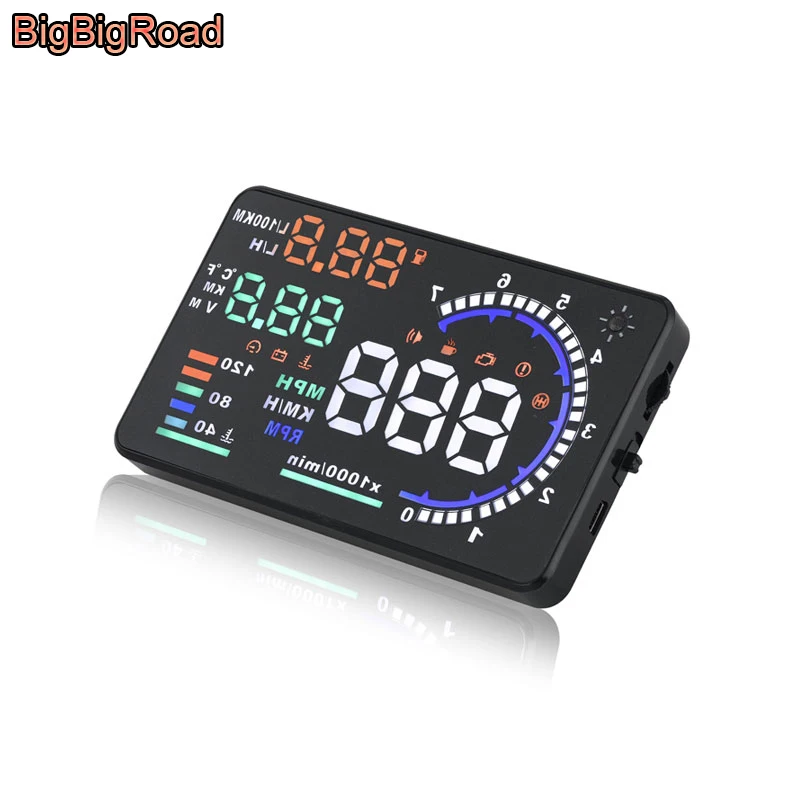 BigBigRoad Car OBD 2 HUD Windscreen Projector Overspeed Warning Head Up Display For Mini Cooper R50 R52 R53 R55 R56 R57 R60 R61 |