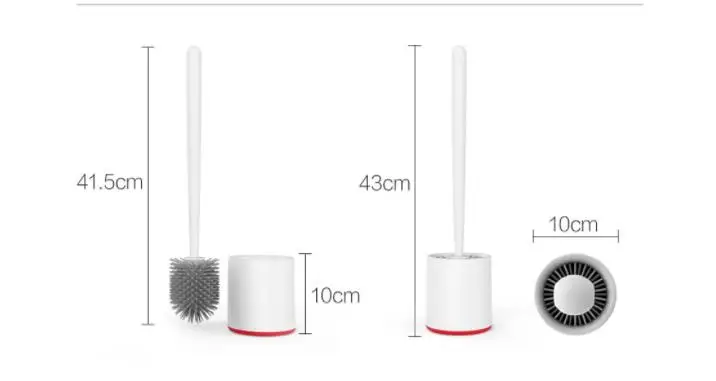 Xiaomi Mijia, вертикальное хранение, щетка для унитаза, мягкая резиновая щетка, набор для унитаза и кронштейна, инструменты для Чистки унитаза, умные