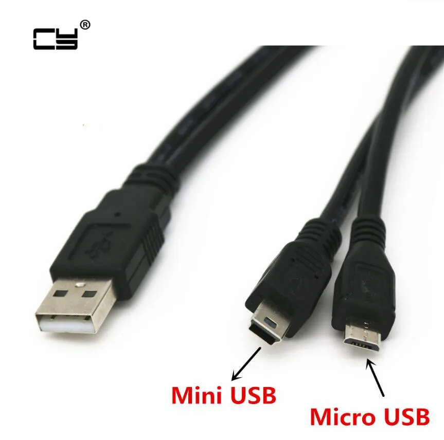 Комбинированный мини-usb Mini USB и micro usb 2 0 5-контактный соединительный кабель в 1 30 см