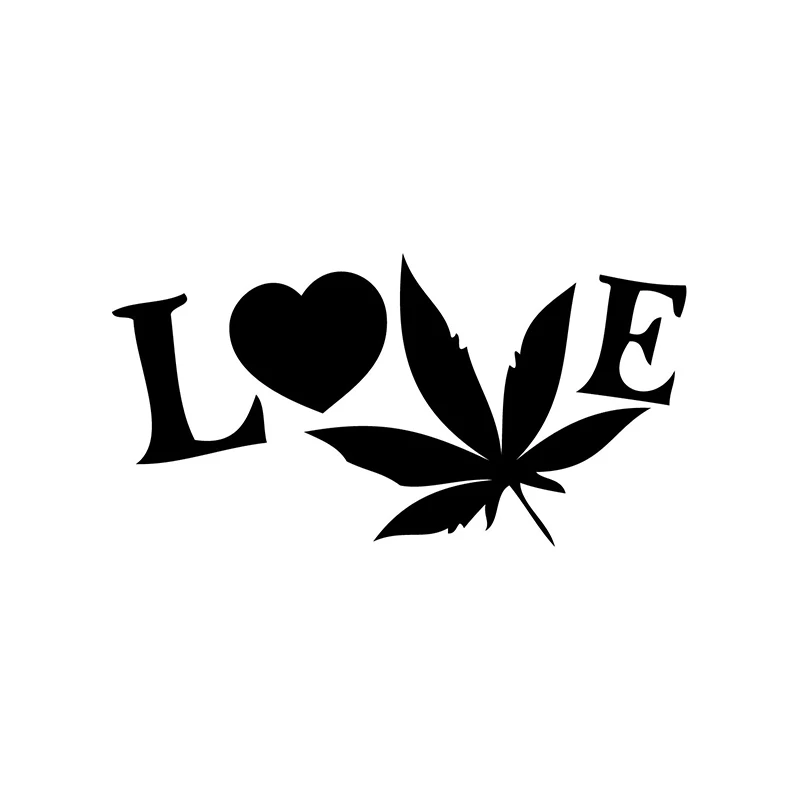 

15*7.6cm I Love the Herb Vinyl Decal Fashion Personality Creativity Vinyl Car Wrap Car Styling Accessories Car Sticker