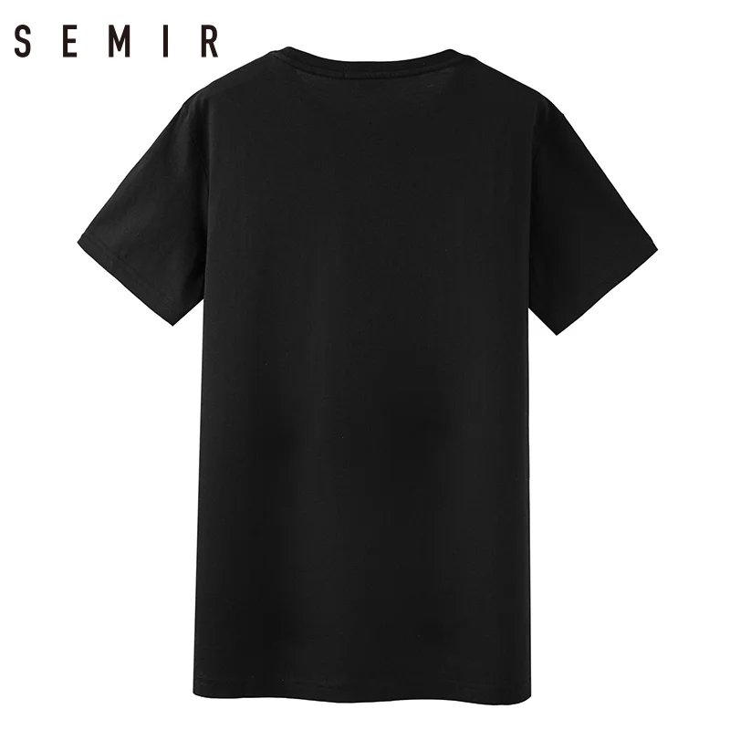SEMIR футболка мужская с круглым вырезом короткая одежда хлопковые топы аниме