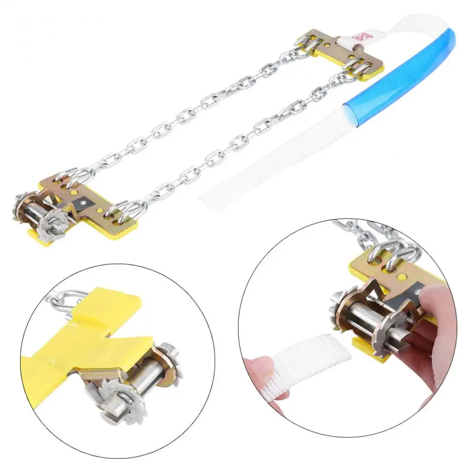 Противоскользящая стальная цепь для шин 3 шт. защиты от снега универсальная