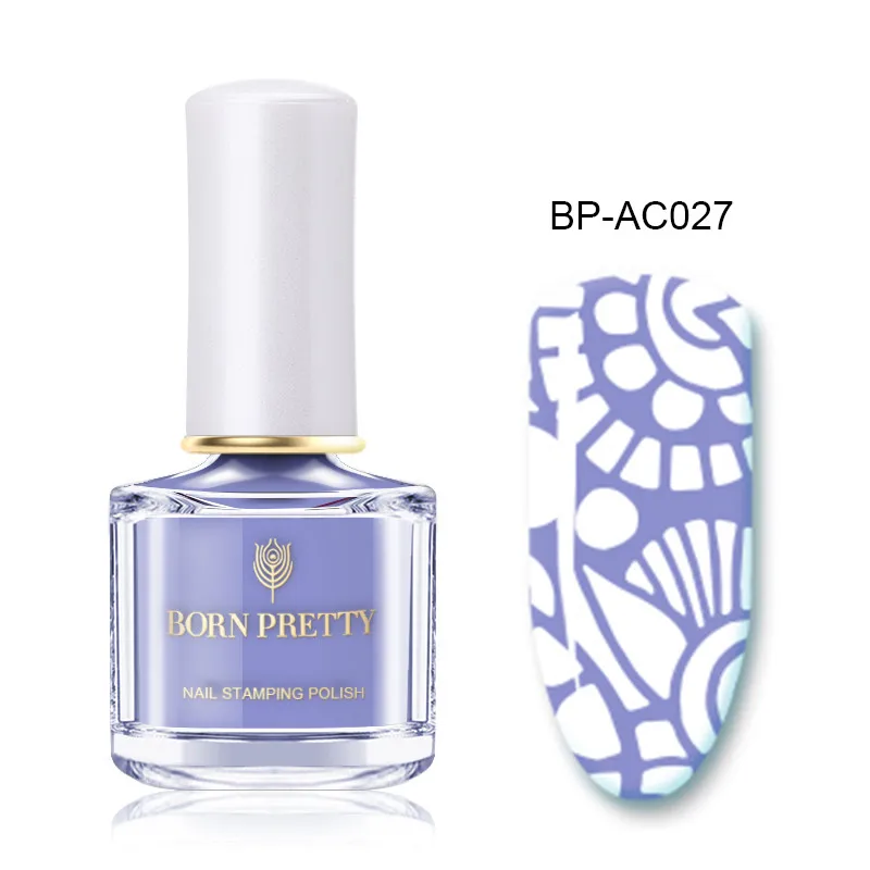 BP-AC07 От BORN PRETTY-1 бутылка лак для стемпинга 6 пилка для ногтей Стикеры для ногтей печать лак Декоративный Лак для ногтей 71 Цвета - Цвет: BP-AC07