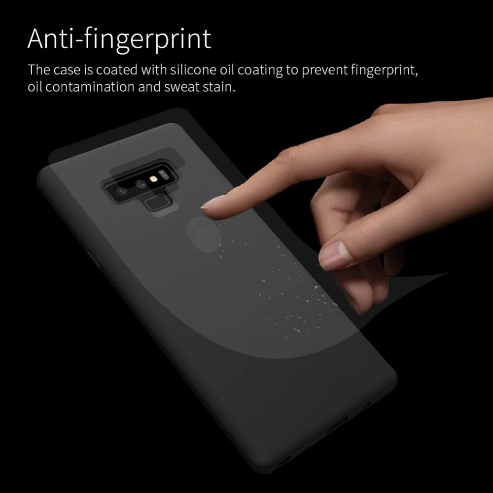 For Samsung Galaxy Note 9 SM-N960F Note9 Case NILLKIN Liquid Smooth Silicone Phone Cases Cover Luxury Protective bags Shell |