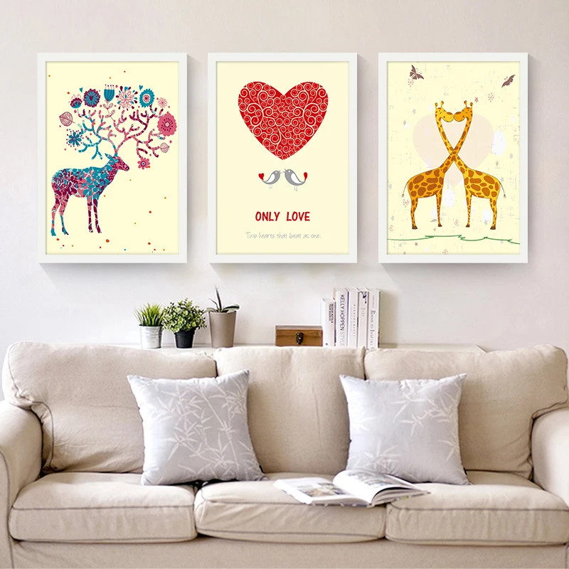 HAOCHU скандинавский декоративный гостиной современный мультяшный коттедж