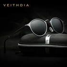 Солнцезащитные очки VEITHDIA в винтажном стиле 6358 для мужчин и женщин, дизайнерские брендовые солнечные очки в стиле ретро