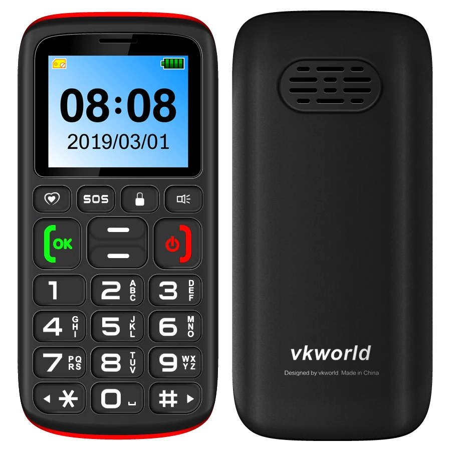 Русская клавиатура VKworld Z3 с функцией телефона, 1,77 дюймовый экран, 1000 мАч, батарея, SOS, блокировка ключа, две sim-карты, fm фонарь, Bluetooth, мобильный телефон