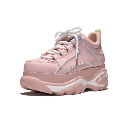Новинка года; zapatillas mujer; женские кроссовки на высокой платформе; цвет розовый, серебристый; женская обувь из натуральной кожи на высоком каблуке; Брендовая обувь - Цвет: as show