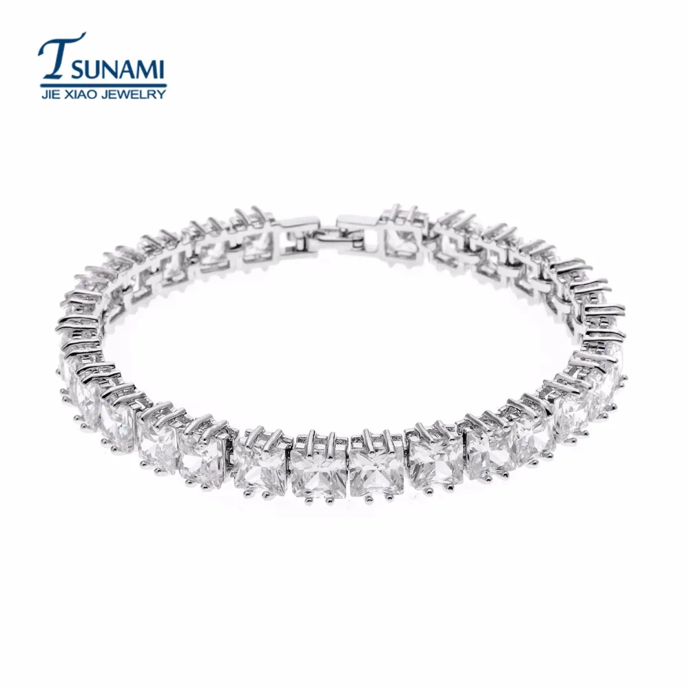 

Высокое качество Роскошный квадратный Циркон цепочка на руку для женщин Роскошные подарки SL-009