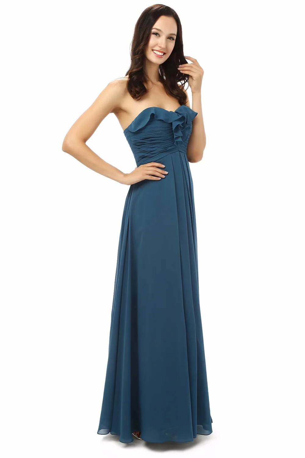 Forevergracedress настоящие фотографии простой платье подружки невесты длинное