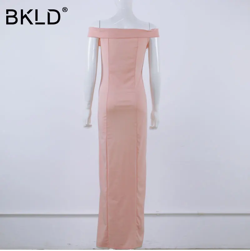 BKLD Осень Новый 2020 элегантные модные женские вечерние Футляр oткрытыe плeчи
