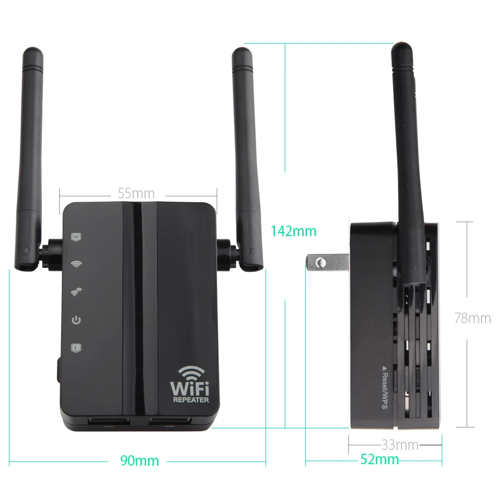 Wi Fi ретранслятор 300 Мбит/с Беспроводной роутер расширитель диапазона усилитель