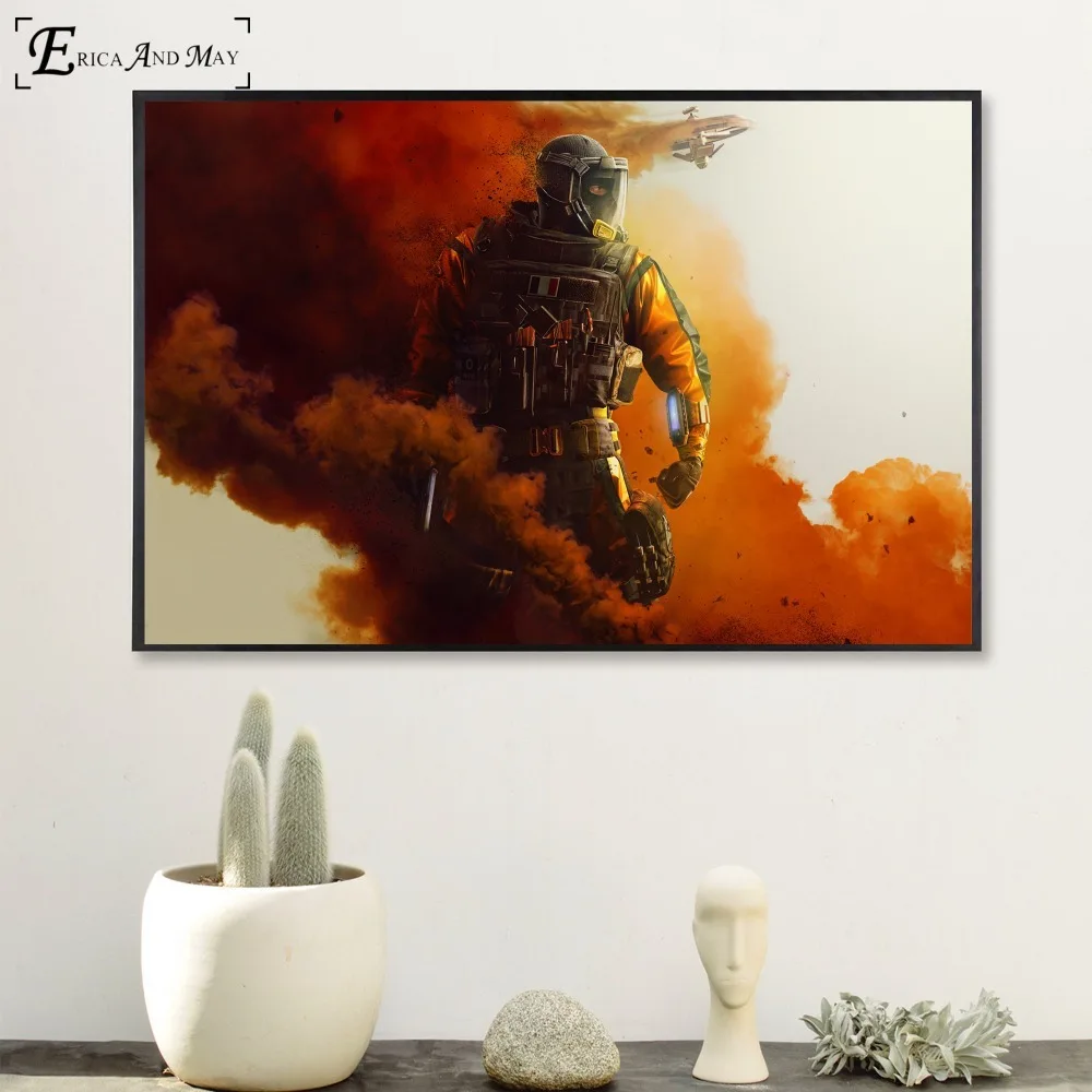Rainbow Six Siege Tom Clancy's плакаты и принты настенные художественные декоративные картины на холсте для гостиной домашний декор Unframe