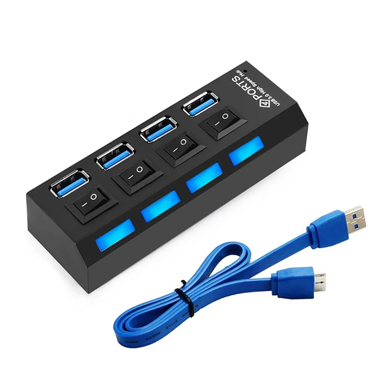 USB концентратор YUNCLOUD 3 0 4 порта 5 Гбит/с|USB-хабы| |