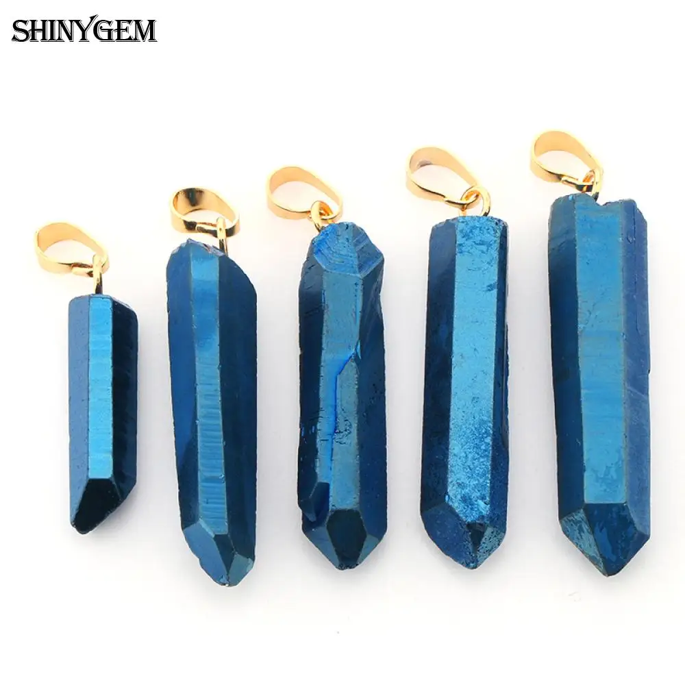 ShinyGem 5 шт 26 50 мм неправильный натуральный кварцевый кристалл столб кулон чакра