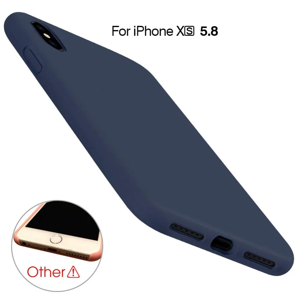Мягкий жидкий силиконовый чехол Muchi для iPhone 6 8 7 Plus телефона X XR XS Max тонкий 6S |