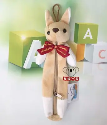 red bow kangaroo Игрушек! Милые плюшевые игрушки прекрасный мультфильм Австралия коала кенгуру мягкий карандаш сумка дети девочки творческий день рождения Рождественский подарок - Цвет: red bow kangaroo