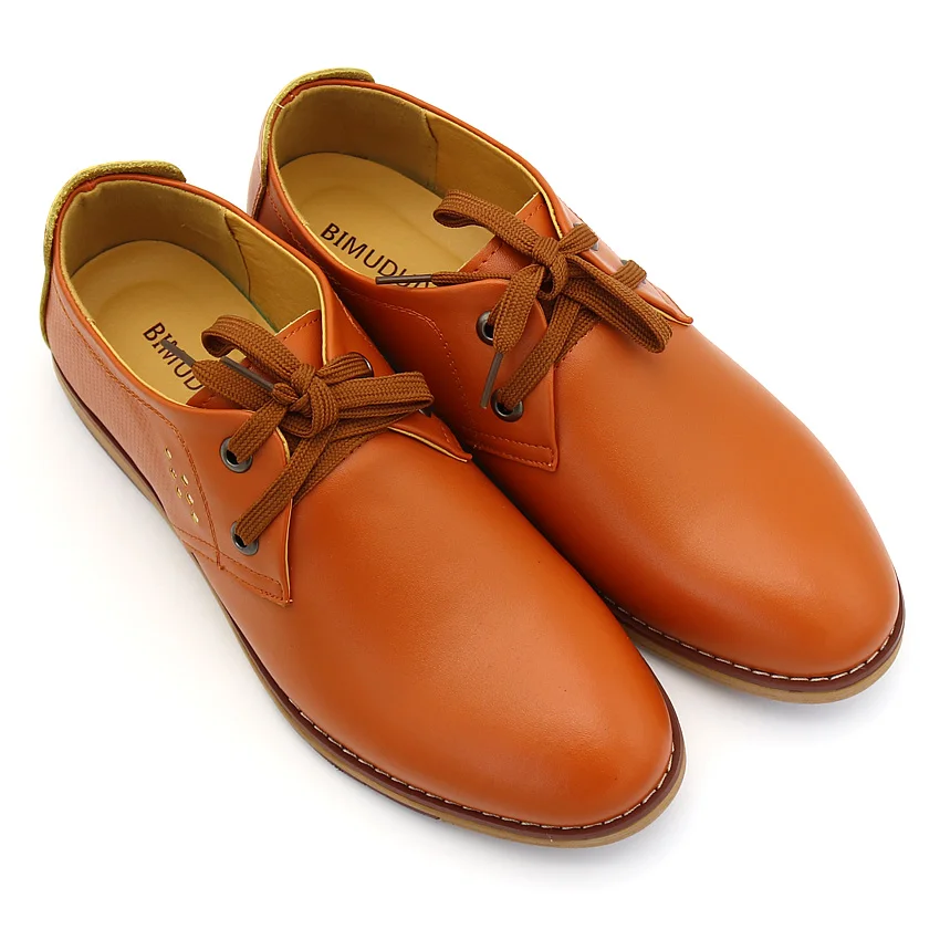 BIMUDUIYU Spring Autumn Men's Basic Business Casual Driving Shoes Minimalist Style Solid Simple Comfortable Breathable Male Flat | Обувь